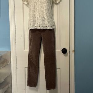 Joe's Jeans The Icon Mid Rise Skinny Ankle Pants Luxe Velvet